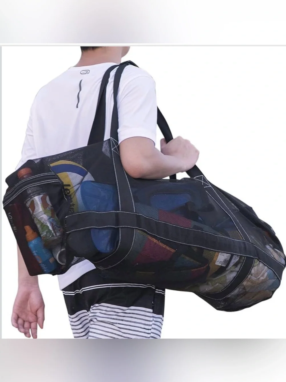 Bulex Mesh Dive Bag Black Beach Duffel Bag XXL
